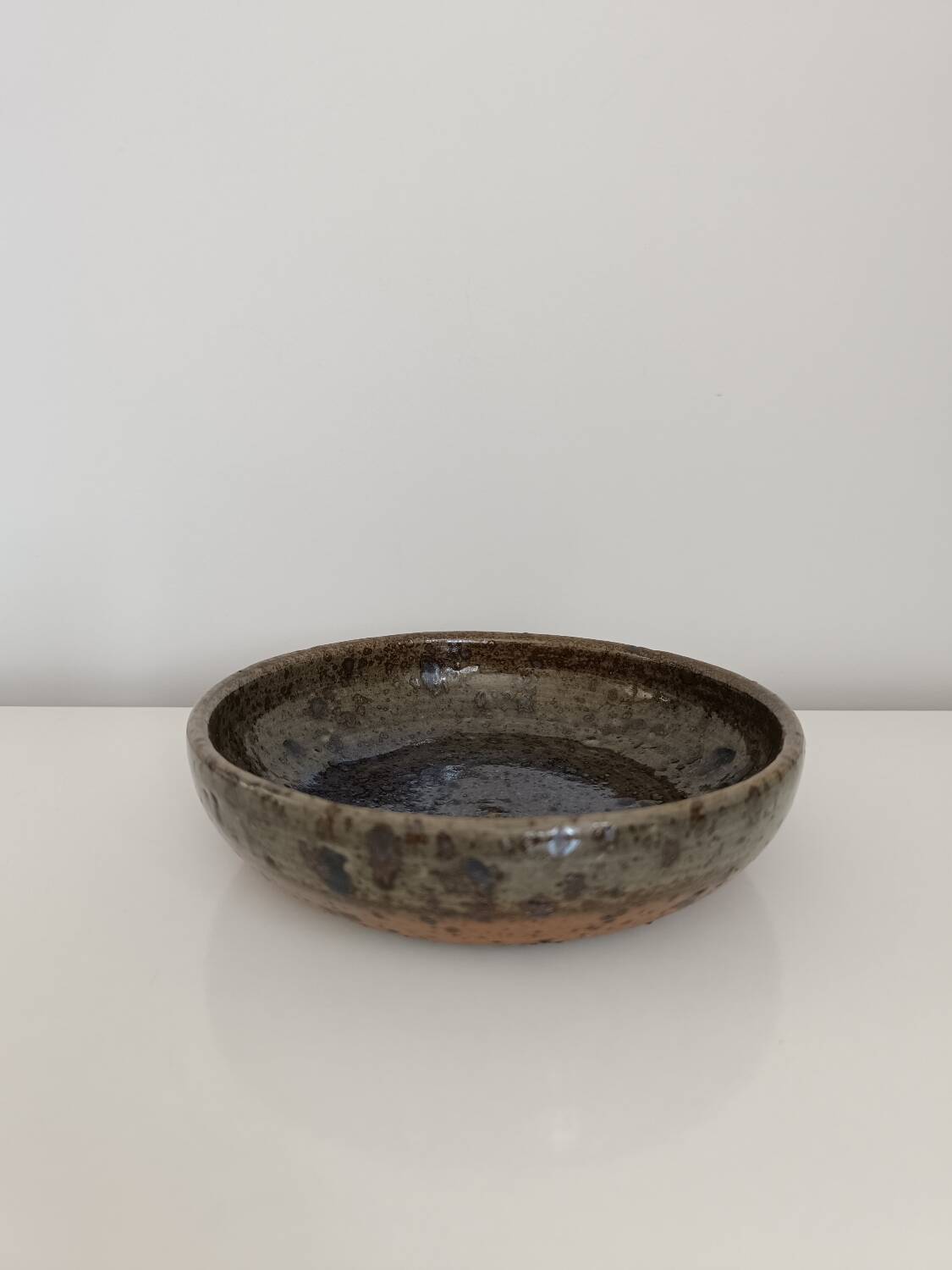 Vintage stoneware soup plate