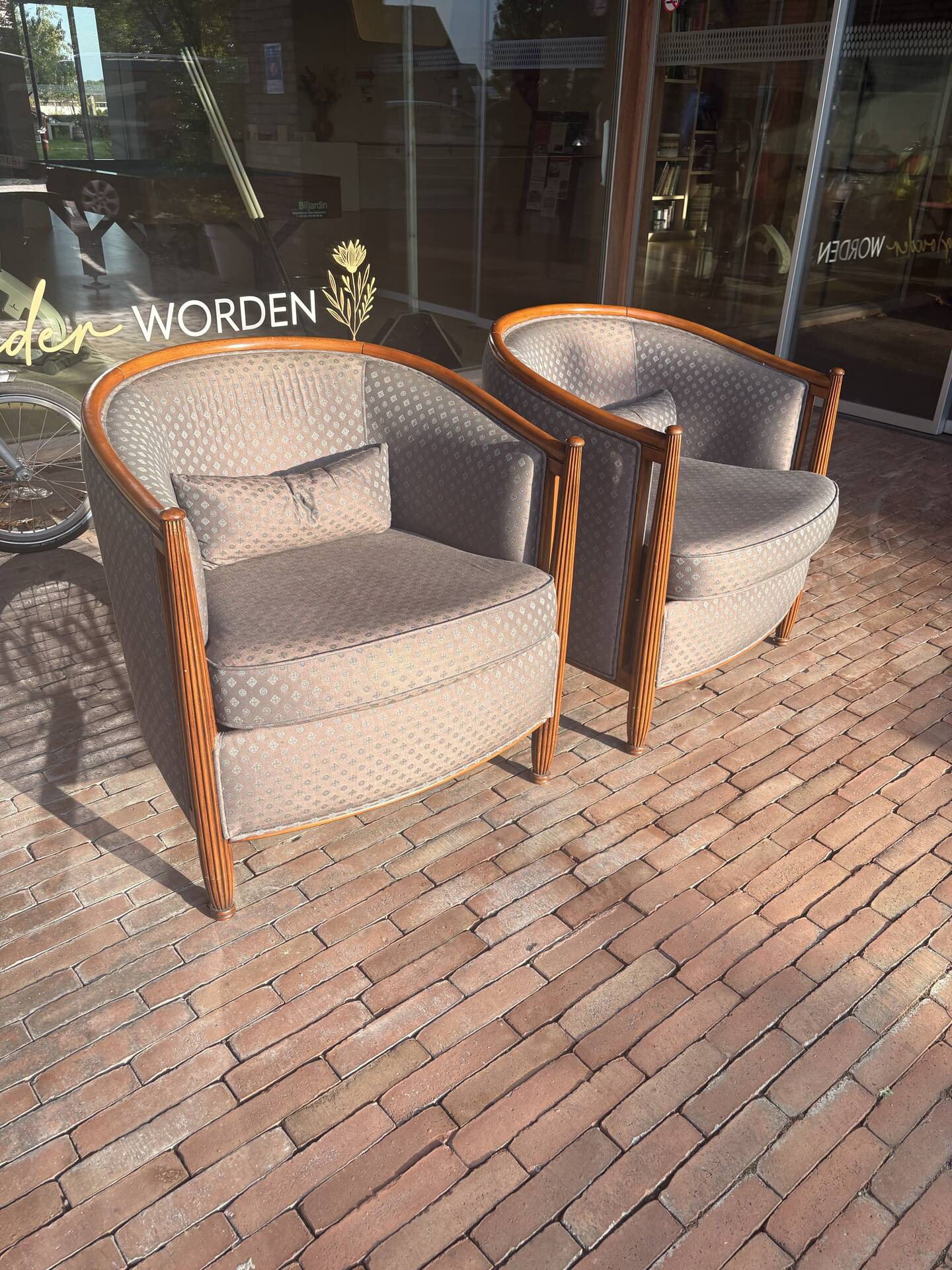 Pair of Art Deco armchairs