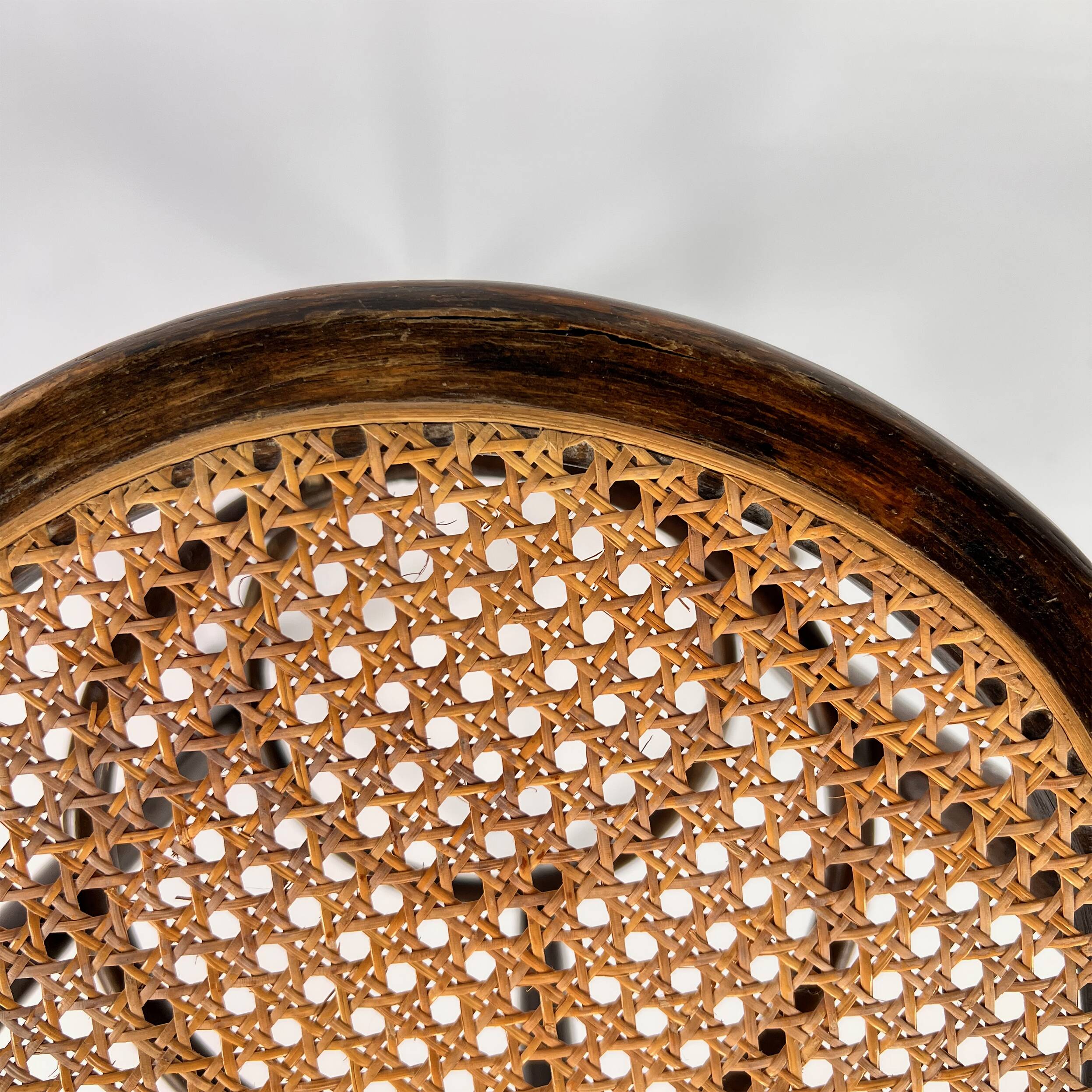 Cane and bentwood austria barstool, 1940s