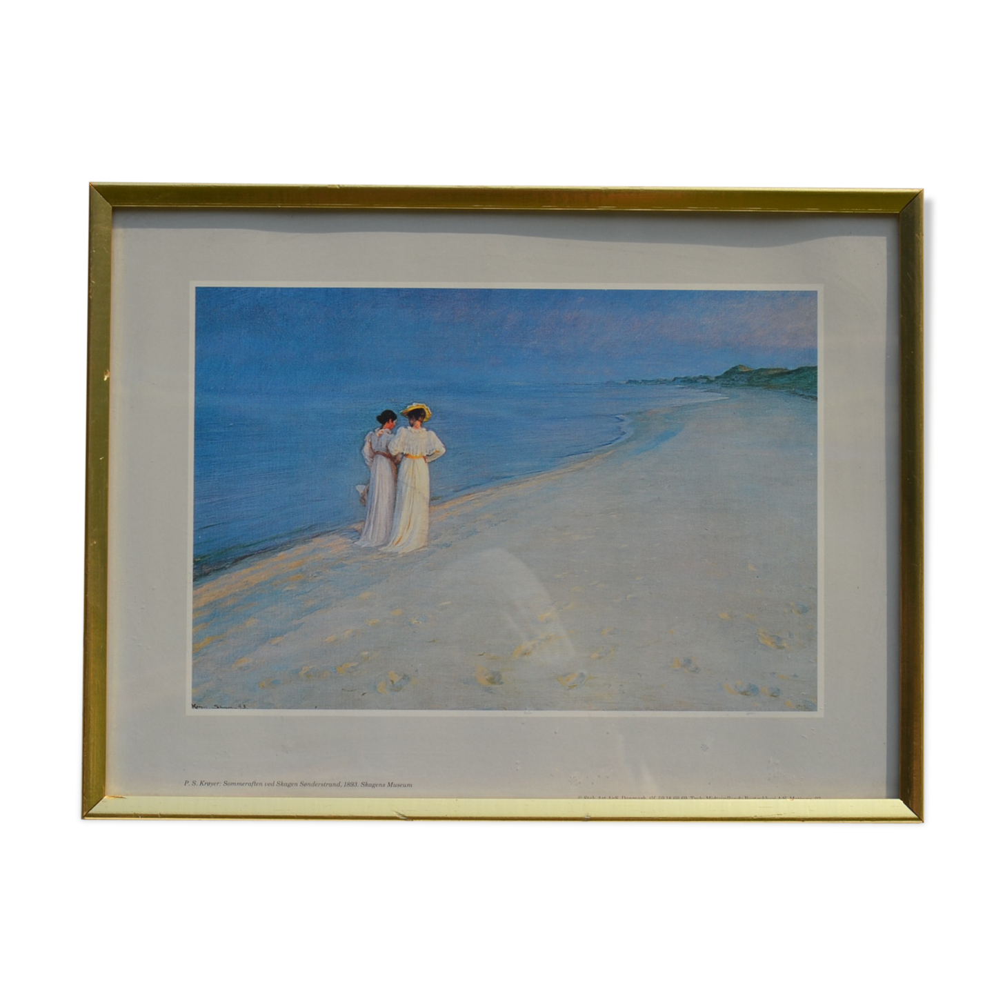 Skagens Museum Print Nr. 23 By P. S. Krøyer "Summer evening on Skagen" 1893