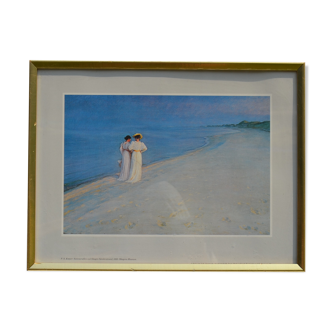 Tirage de Skagens n° 23 Par P. S. Krøyer "Soirée d'été à Skagen" 1893
