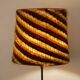 Scandinavian floor lamp in teak and brass from the 1960s.
