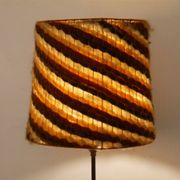 Scandinavian floor lamp in teak and brass from the 1960s.