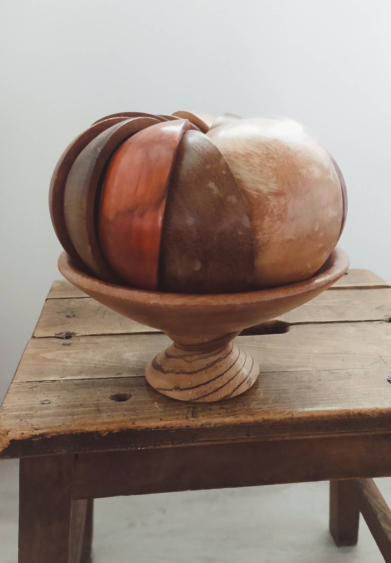 Cups and bowls • Wooden aperitif set • Cameroon
