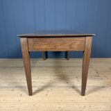 Old decorated wooden kitchen table