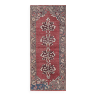 Tapis vintage turc de oushak tissé à la main 102x237 cm