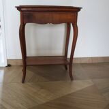 Side table – End table – Mahogany – Raised edge top – 1 drawer