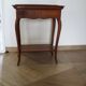 Table d’appoint – Bout de canapé -Acajou – plateau a rebord-1 tiroir