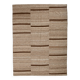 Dark Brown Striped Ethnic Kilim Rug, 224x297Cm