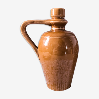 Old ochre ceramic pitcher