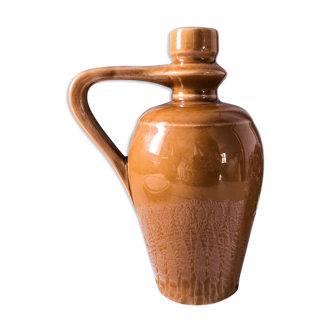 Old ochre ceramic pitcher