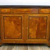 Napoleon III French Sideboard Inlaid with Geometric Floral Motifs, 1850