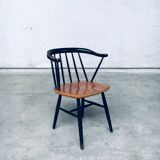 Set of Mid-Century Modern Fanett Armchairs, Denmark, 1950s