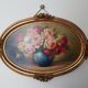 Oil on flower bouquet panel by Mascarey