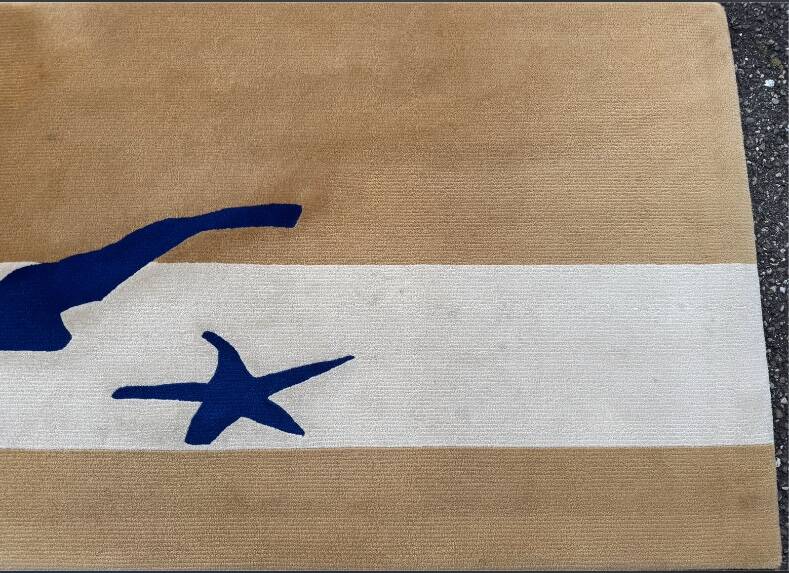 Runner rug in the style of Henri Matisse 545x75.5 cm