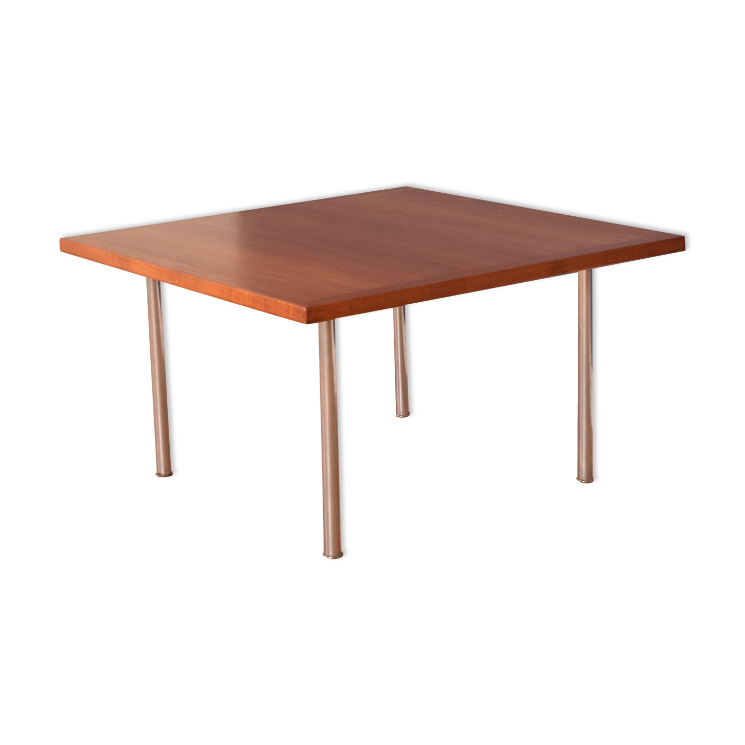 Restored teak & rosewood , chrome coffee table, Hans J Wegner, andreas tuck