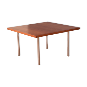 Restored teak & rosewood , chrome coffee table, Hans J Wegner, andreas tuck