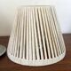 1930s Art Deco lamp in chrome with recycled cotton shade