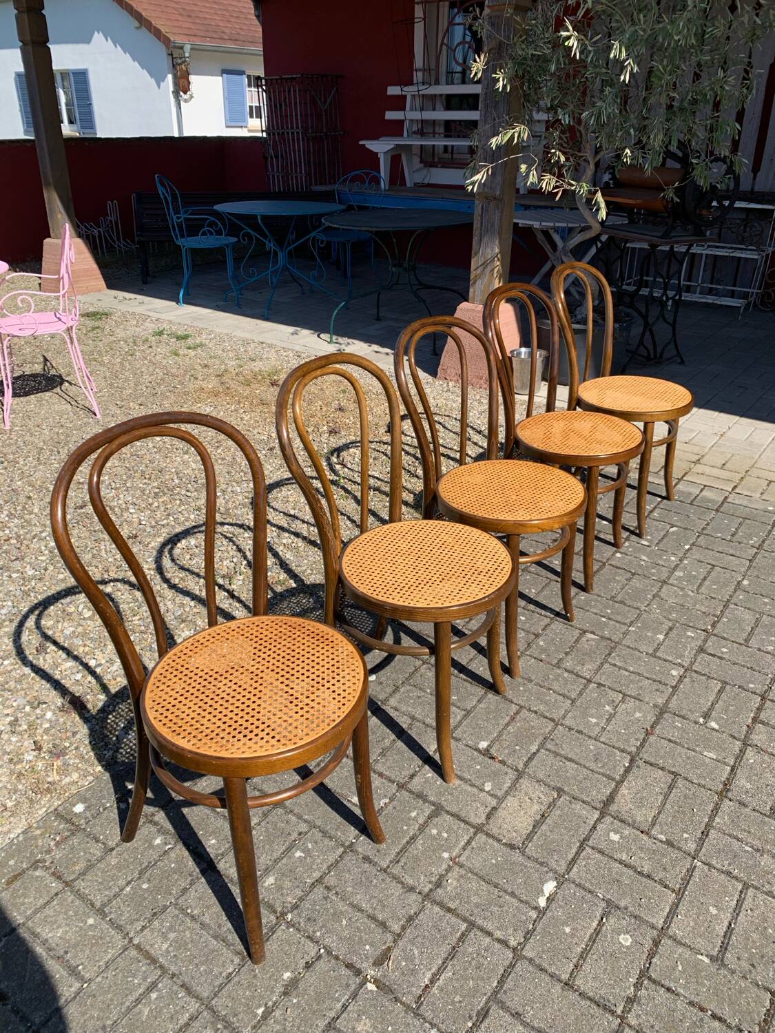 Lot de 5 chaises de bistrot
