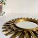 Vintage Style Golden Sun Mirror