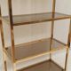 Gold and smoked glass shelf 1970