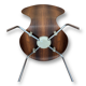 Vintage teak chair by Arne Jacobsen for Fritz Hansen, 1960