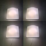 Set of 4 midcentury space age wavy wall lamp by Guzzini,model 5359