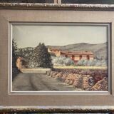 Canvas of Sarazanas, Provençal farmhouse