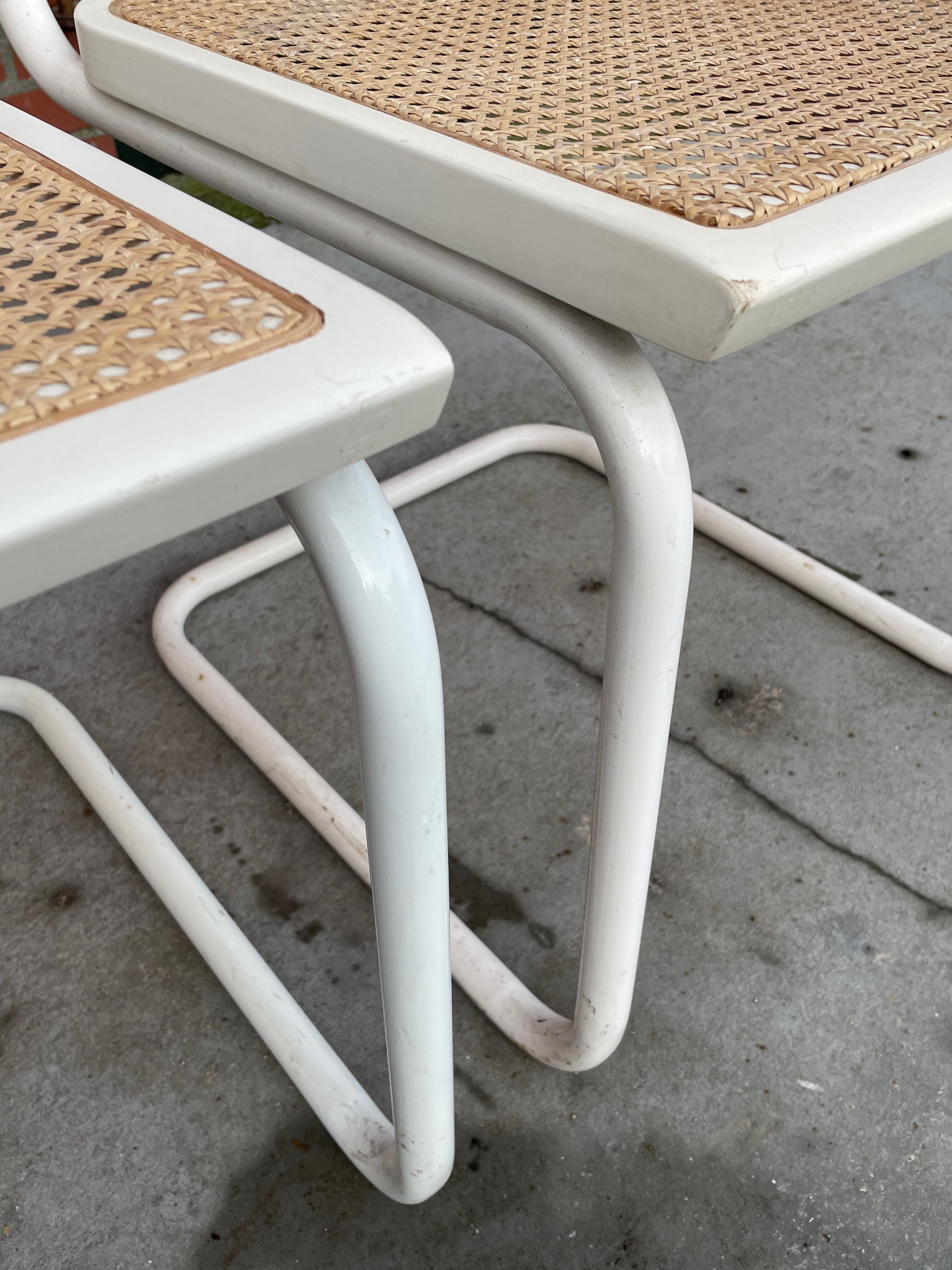 Set of 4 Cesca Model chairs by Marcel Breuer