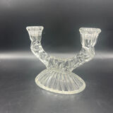 Vintage glass candle holder