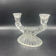 Bougeoir verre vintage