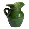 Provençal pitcher in green glazed earthenware