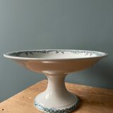 Compotier pedestal in earthenware Moulin des Loups & Hamage, Lauriers model