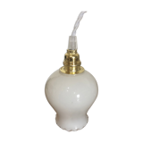 Vintage white glass pendant lamp