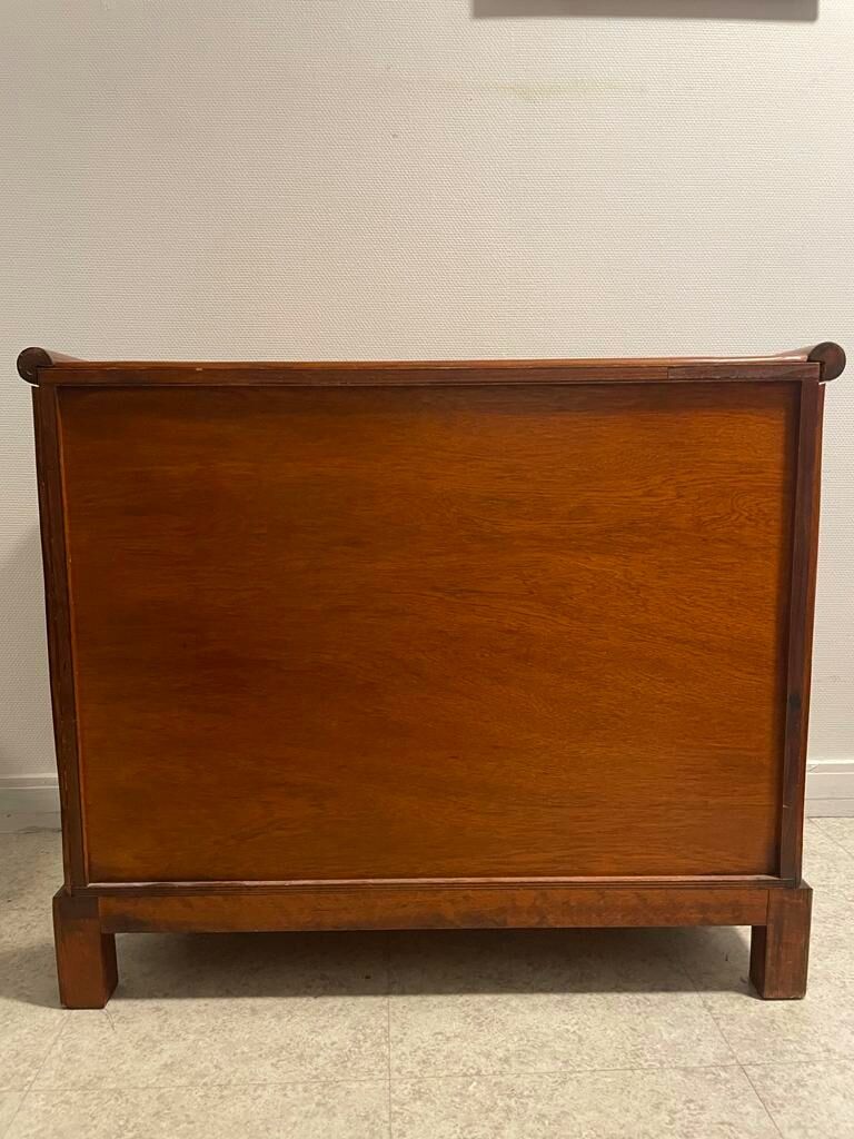 Vintage rattan chest of drawers, bamboo and wood