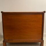 Vintage rattan chest of drawers, bamboo and wood