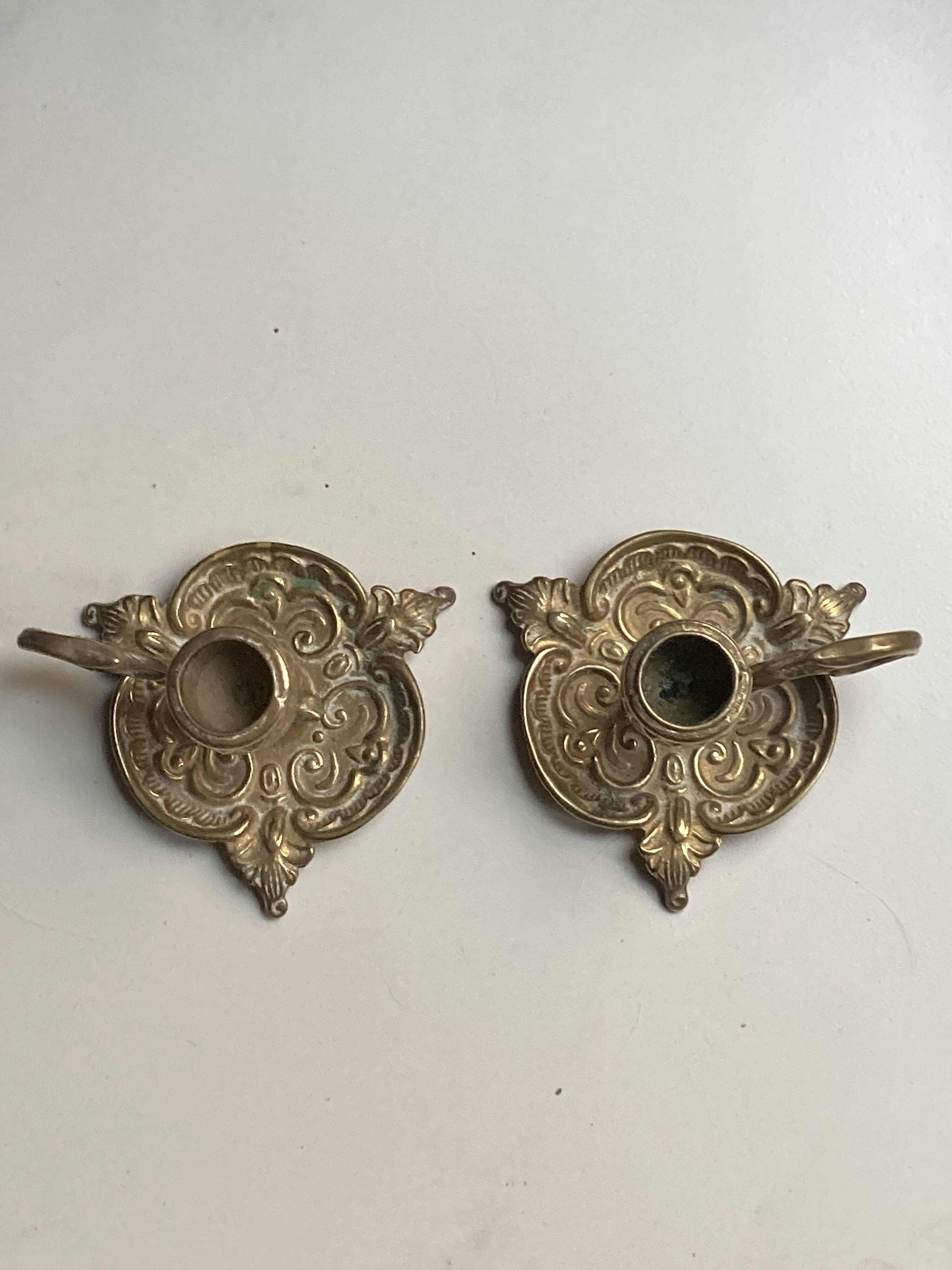 Cellar rat candlesticks (pair) in vintage bronze, re-edition from the 80s