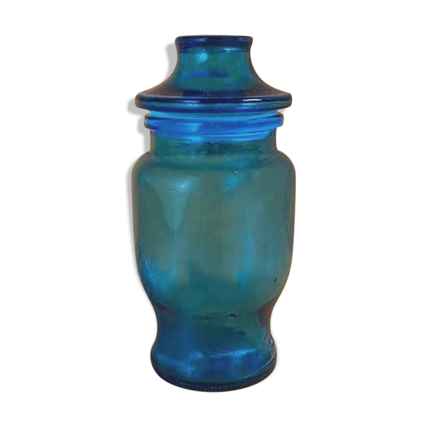 Blue apothecary pot brand Lever