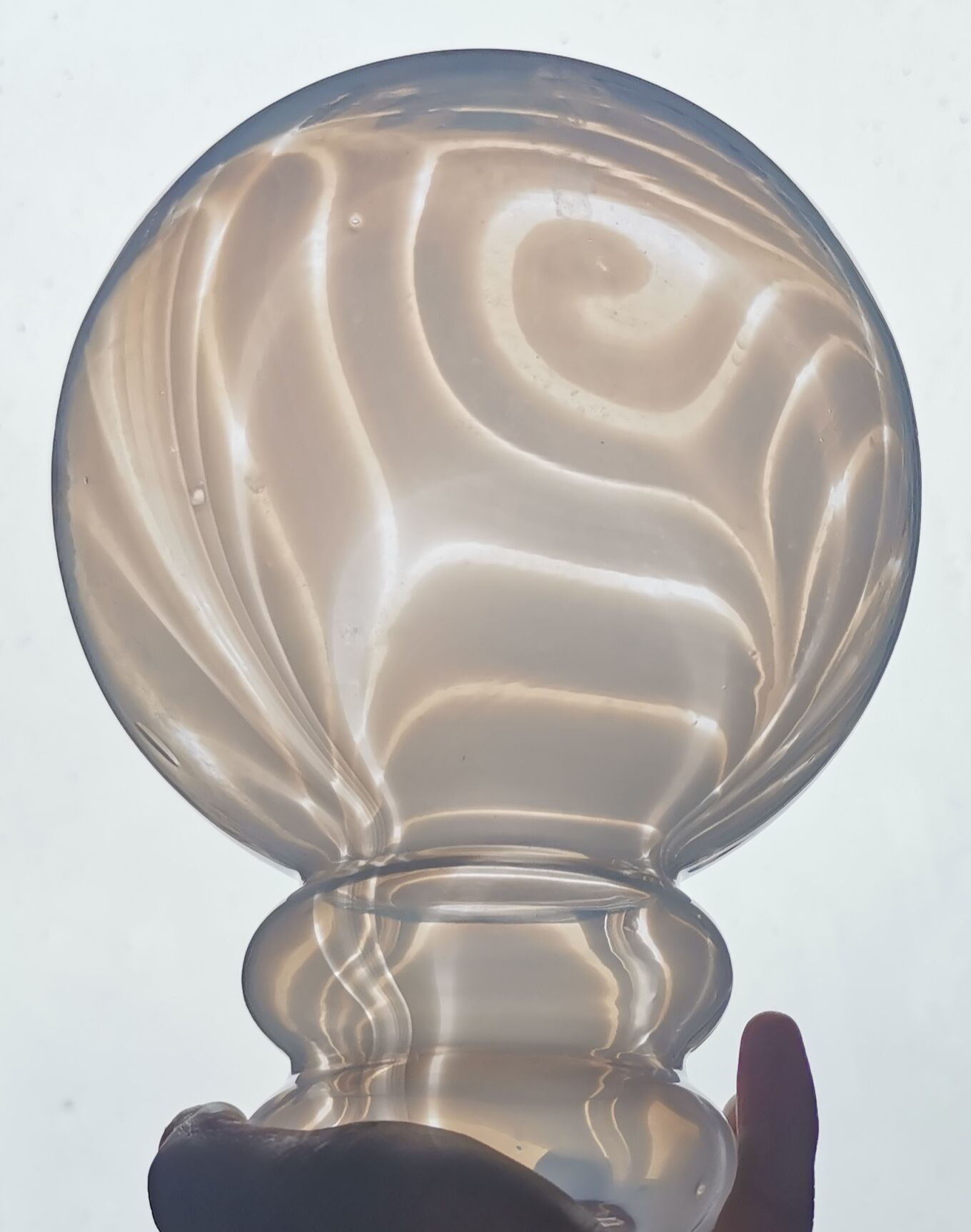 Globe lamp Italy marbled decoration space age