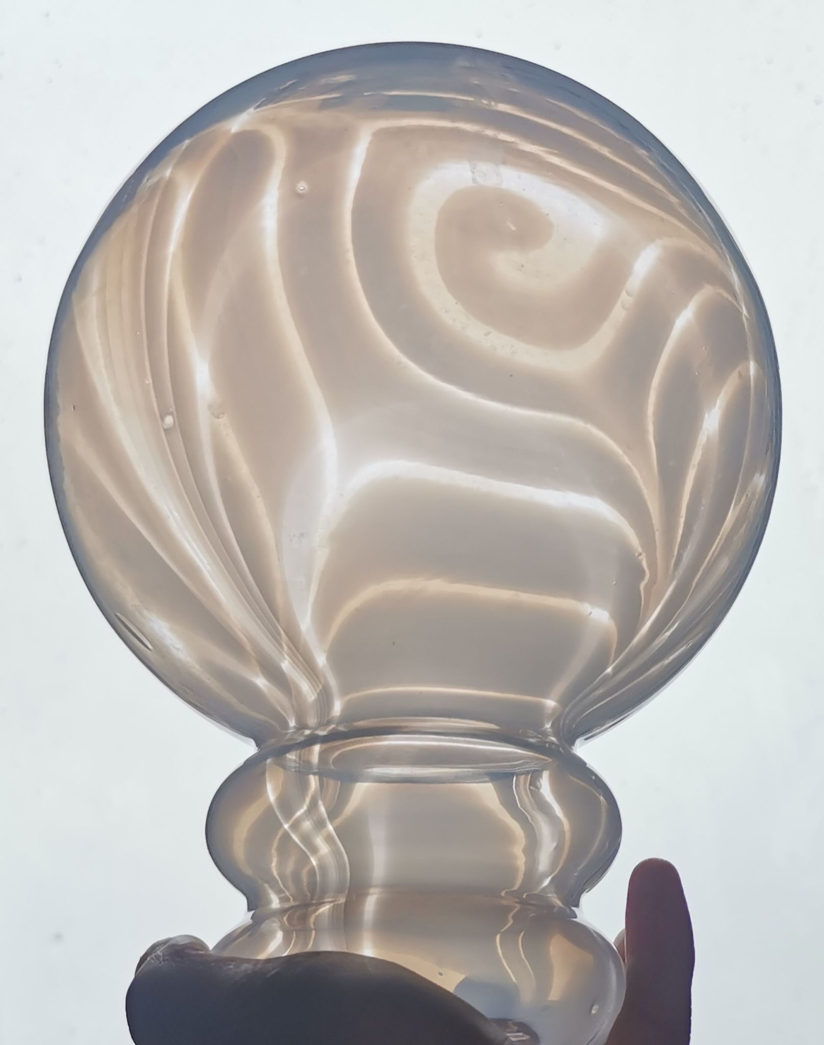 Globe lamp Italy marbled decoration space age
