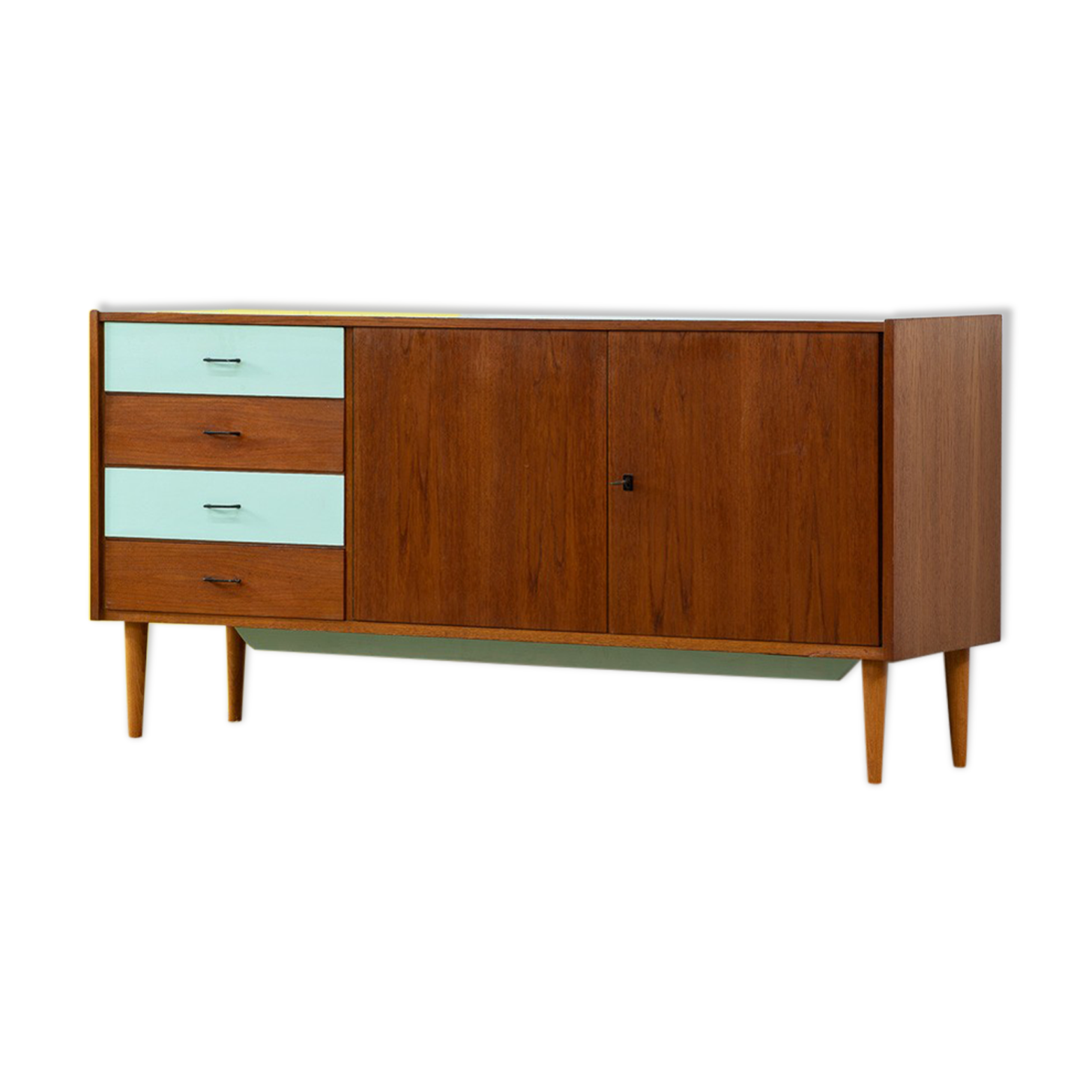 Scandinavian Vintage Teak Row – 148 cm