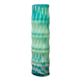 Grand vase vintage en verre fait main