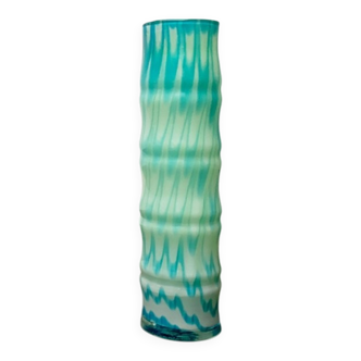 Vintage handmade glass vase