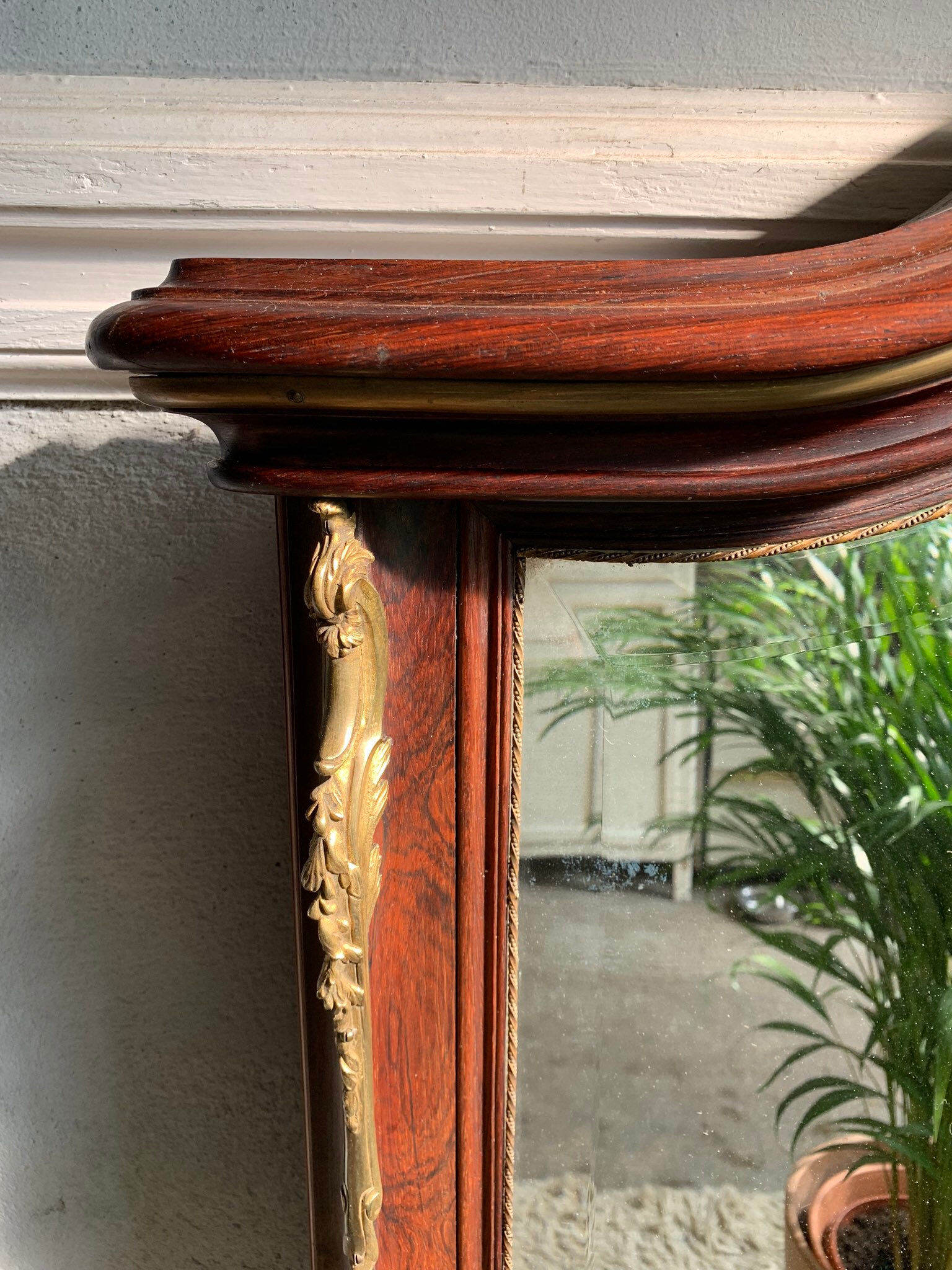 Ancient trumeau fireplace mirror - 146x100cm