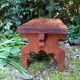 Small vintage footrest bench