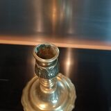 Regency candle holder in gilded bronze