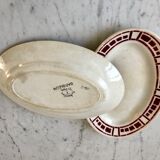 Duo of raviers Badonviller model "Barbizon" 30s