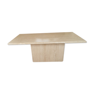 Travertine coffee table