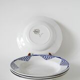 Set of 4 Moulin des Loups soup plates, Pantin model, 1950