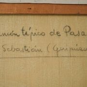 Rincón típico de pasajes san sebastian guipuzcoa - Grande étude postimpressionniste